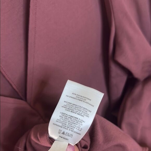 Express -Burgundy V-Neck twist Dress-3/4 sleeve- Size XL - Picture 5 of 6